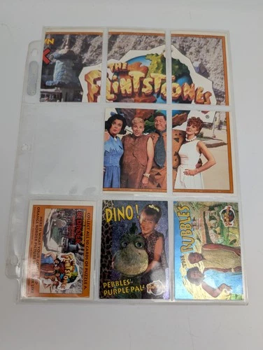 THE FLINTSTONES TRADING CARDS Card Set Of 52 In Pocket Sheets 1993