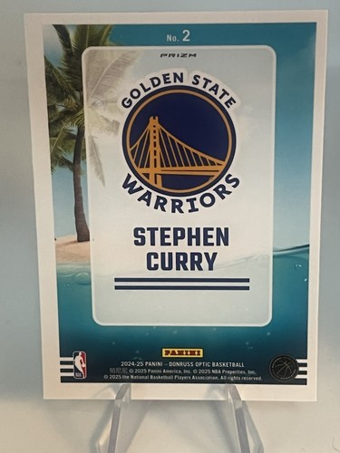 2024-25 Optic Stephen Curry Splash Silver Holo #2 - Picture 2 of 2