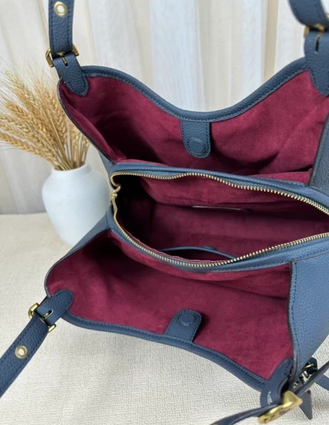 COACH Lori Shoulder Bag Navy C4824 Outlet NEW leather