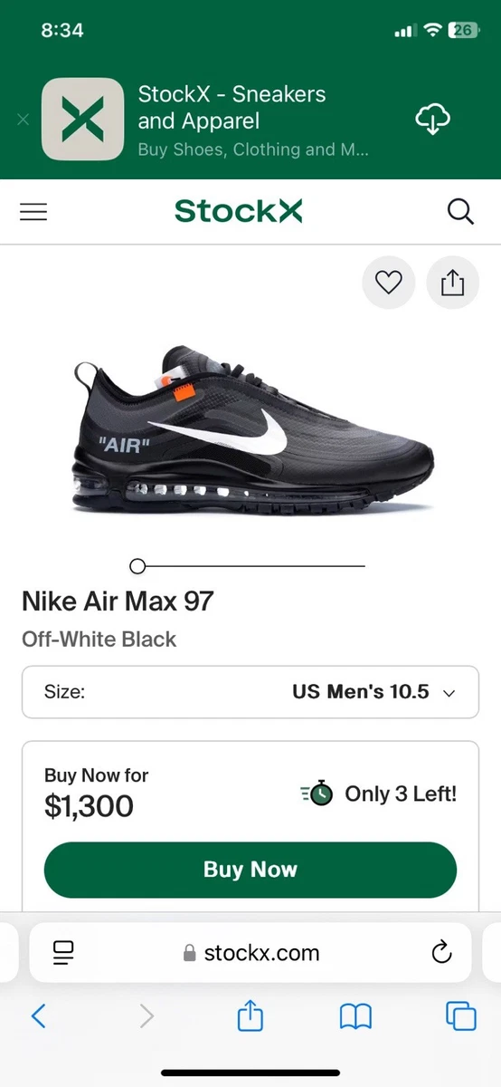 Nike Off-White x Air Max 97 Black | eBay