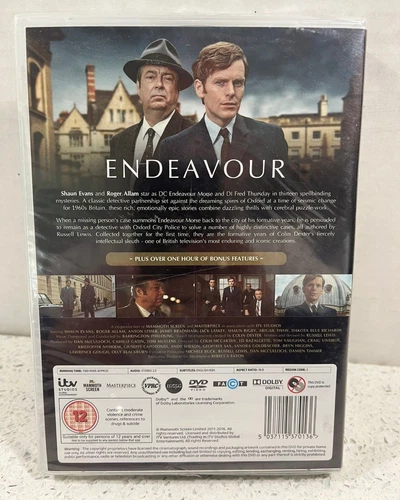 Endeavor DVD Video ITV Studios Complete 3 TV Series 7 Disc Set 13 Episodes - Picture 3 of 3