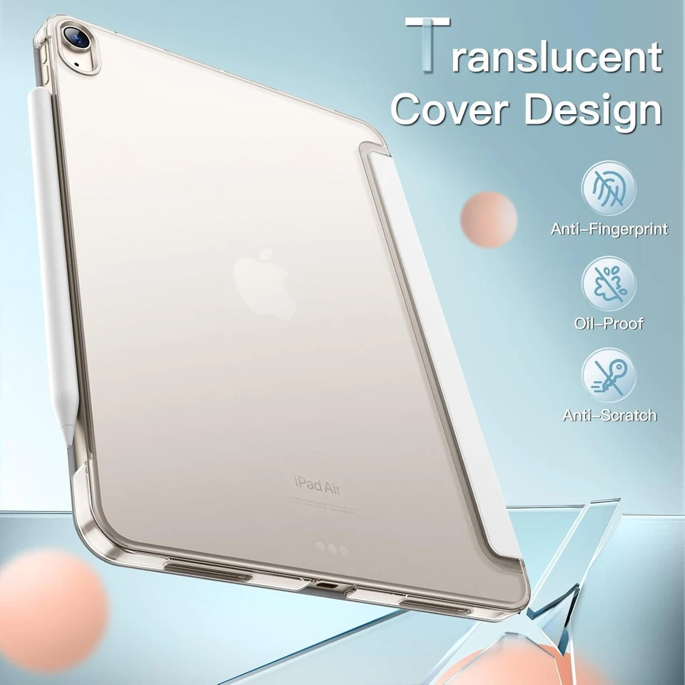 JETech Case for iPad Air 11-Inch M3/M2 (2025/2024), 5/4 White  - Image 4 of 4