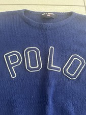 Polo Ralph Lauren Sport Logo Spell Out Knit Sweater Men's Size L