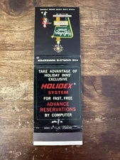D1454 Willowbrook Chicago Illinois Holiday Inn Holidex Vintage Matchbook Cover