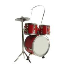 Miniature Drum Set Musical Instrument Realistic Ornament Musician/Drummer Gift