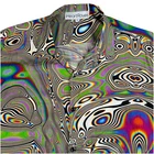 iHeartRaves Shirt Men XL Multicolor Rayon Trippy Psychedelic Print Y2K Rave