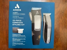 ANDIS INCRED Cordless Clipper & Cordless T-Blade Trimmer Kit, Lithium 23pcs Kit