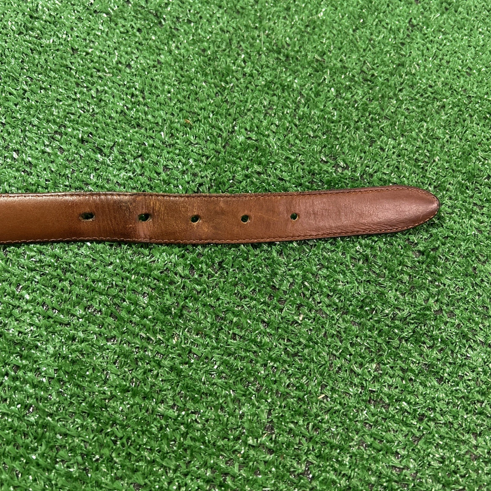 Cintura Coach vintage inglese briglia pelle nera 42” 105 cm 5900 made in USA