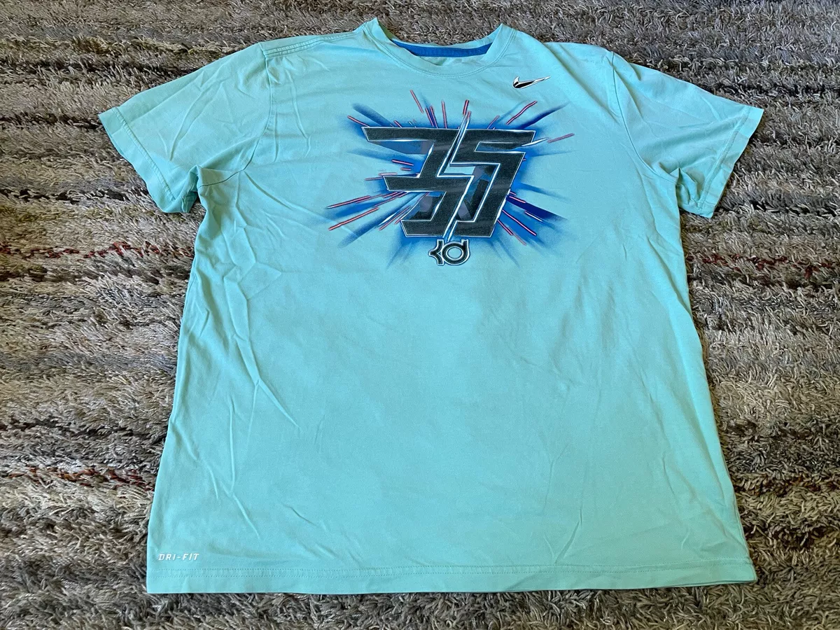 Lime green and blue nike shop shirt