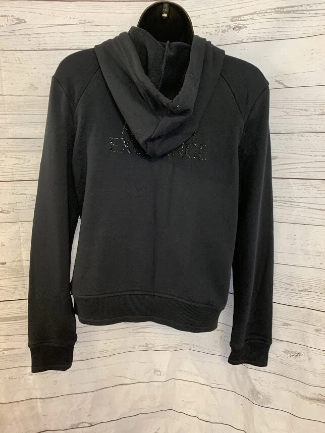 Armani Exchange A|X Women's Dark Navy Full Zip Hoodie Cotton Blend Size S - Image 2 of 4