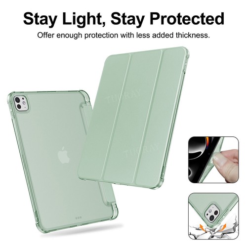 Case for iPad 7/8/9th 10.2 Air 4 5 6 Pro 11'' 13'' 2024 Smart Leather Flip Cover - Picture 50 of 87