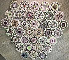 10 New Tournament Carrom Carom Board Coins Plastic Striker Flicker Smooth Ivory