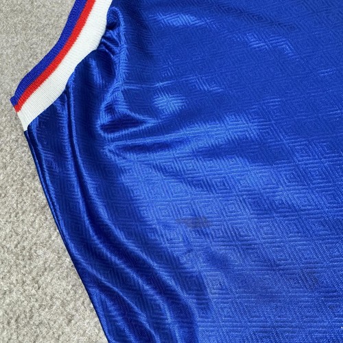 Vintage France 1998 World Cup Team Men's XL Blue Polo Shirt Jersey #7 - Picture 3 of 9