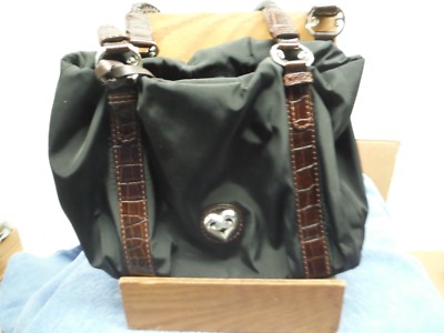 Sac à Main Brighton Noir Et Marron, Modèle E122510 - Occasion En Excellent état
