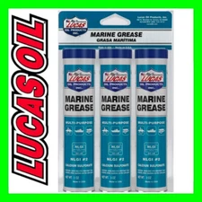 Lucas Oil Marine Grease Fresh & Salt Water 3PK 3oz tubes NGLI #2 Made in the USA