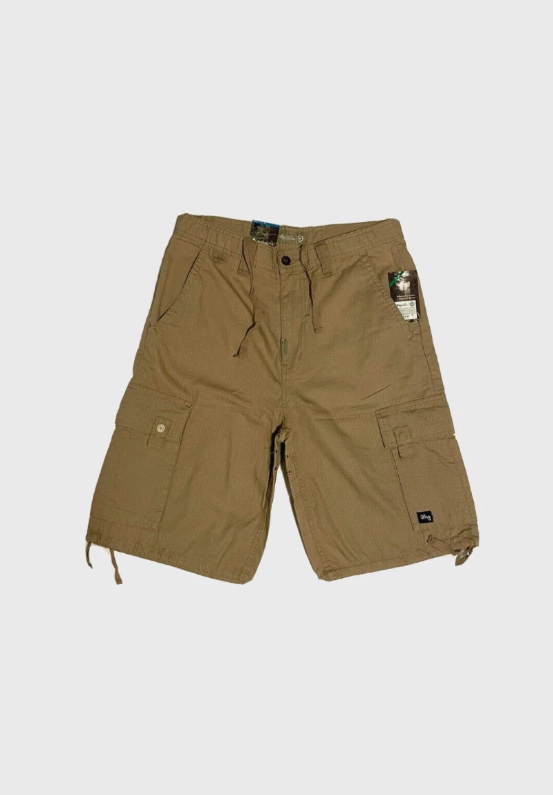 LRG Cargo Shorts Mens 32 Inch Regular Fit British Khaki