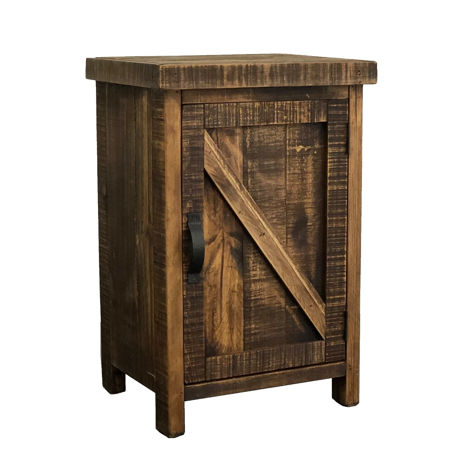 Pine Rustic/Primitive Brown Nightstands
