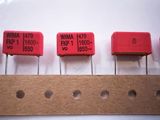 5PCS FKP1 470pF WIMA 1600VDC 650VAC 5% Polypropylene Film Pulse Capacitor 15mm