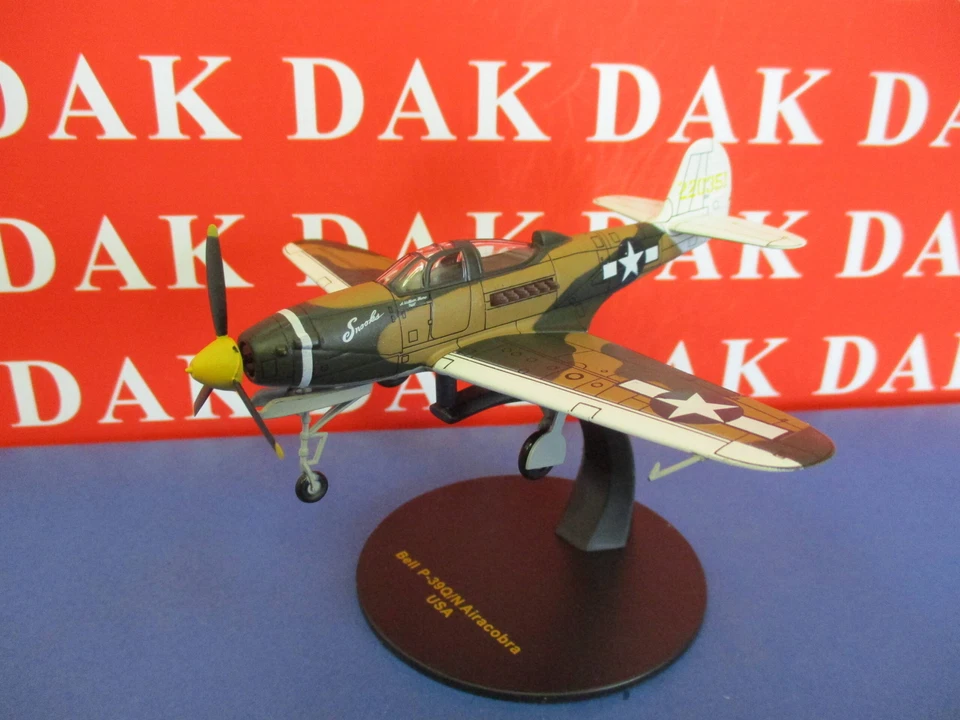 Die cast 1/72 Modellino Aereo Aircraft Bell P-39QN Aircobra Snooks USA by Ixo - Immagine 2 di 4