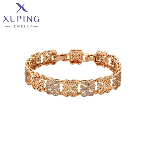 Xuping Jewelry Trendy Charm Style Fashion Copper Alloy Gold Women's Bracelet