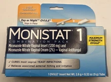 Monistat 1-Day Yeast Infection Treatment Combination Pk Day / Night EXP 02/27