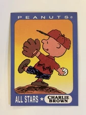 1991 Ziploc Peanuts #2 Charlie Brown All Stars, Near Mint Condition