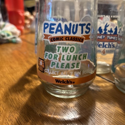 Welch's Jelly Jar Vidrio Vintage Lote Mixto de 7 Años 90 4 Looney Tune, 1 Cada uno de 3 - Imagen 13 de 14