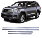 For TOYOTA SEQUOIA 2008-2022 Chrome Side Door Molding 4 door Stainless STEEL