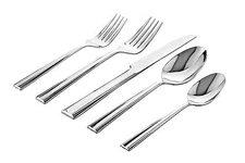Godinger 20-Piece Flatware Set - Dinner Forks, Salad Forks, Tea Spoons,...