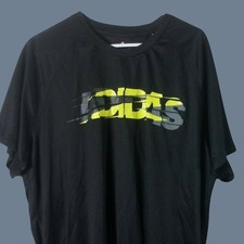 Adidas Climalite Big Logo Athleisure T Shirt Mens 2XL Black Sportswear Active