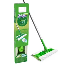 Sweeper 2-In-1 Dry and Wet Multi-Surface Mopping Starter Kit (1-Mop, 10-Refills)