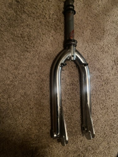 2000s GT Cr-Mo Freestyle BMX Fork 1 1/8" Chrome 20" U-Brake Midschool