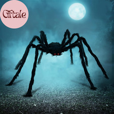 Halloween Outdoor Decorations Giant Spider, 5 Ft Large Spider for Yard Lawn Gard