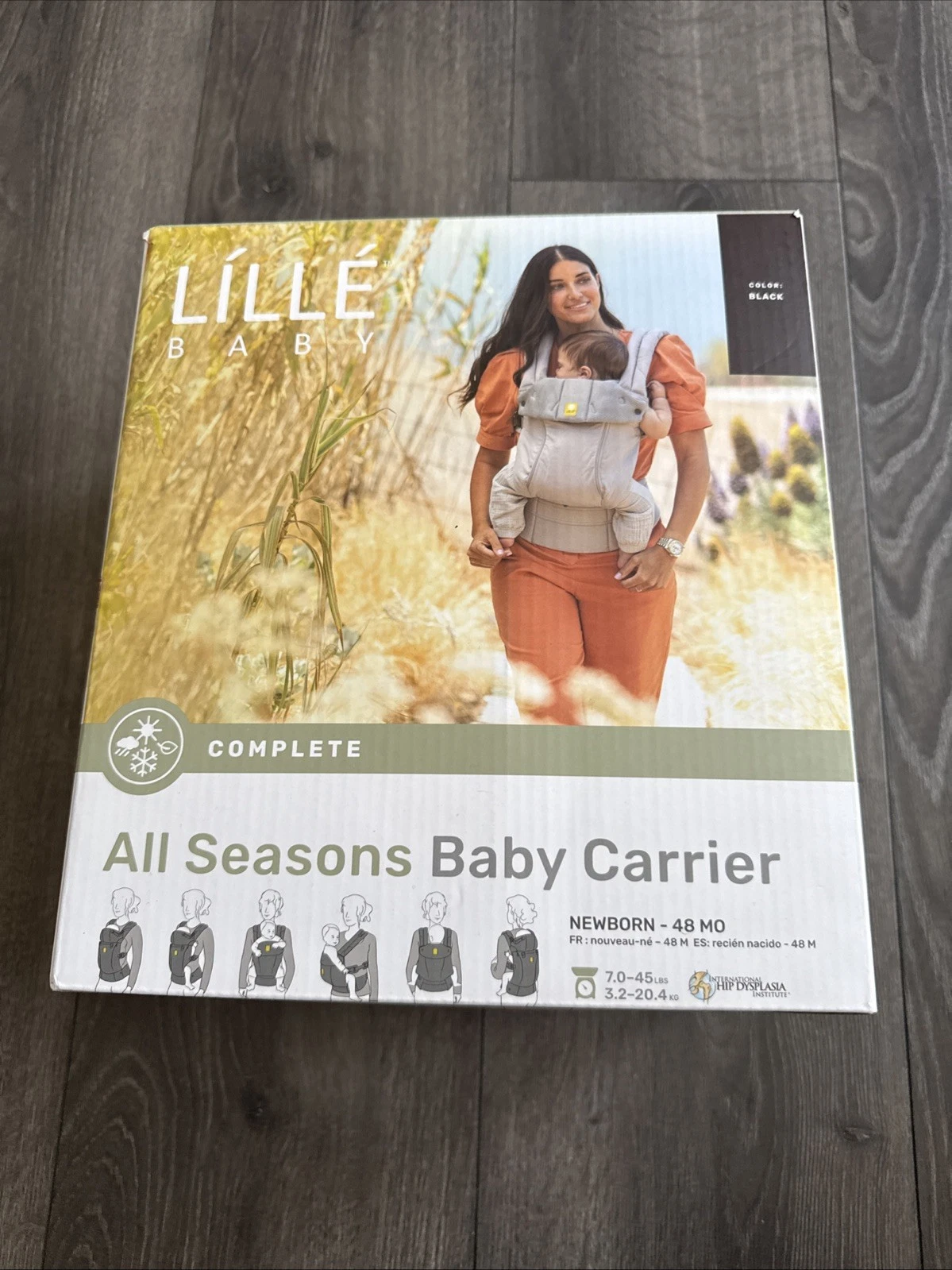 lille all seasons baby carrier Black
