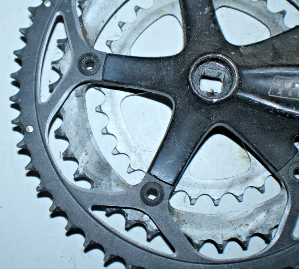 Juego de bielas de carretera SRAM TruVativ ISOFlow negras 170 mm BCD130/74 52/42/30t envío a EE. UU. Foto 4 de 4