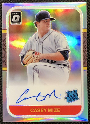 2021 Donruss Optic Retro '87 Rated Rookies Signatures Holo RC #87RRCM Casey Mize