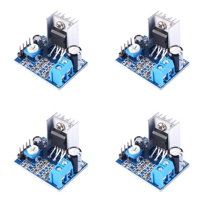 TDA2030A 18W Audio Module Kit 4 Pieces PCB Board with Heat Sink DC 6-12V Input