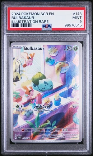PSA 9 Bulbasaur 143/142 Illustration Rare Stellar Crown Pokemon 2024