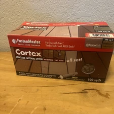 FASTENMASTER CORTEX screws Trex TimberTech AZEK Deck REDWOOD  100sq. ft.