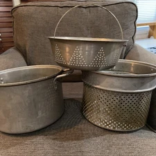 Vtg VOLLRATH Aluminum 8 QT Steamer Pasta 3 Pc