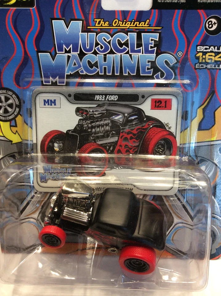THE ORIGINAL MUSCLE MACHINES 1933 FORD COUPE - 1/64 - 33 STREET ROD - Image 3 of 3