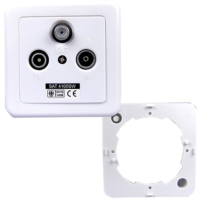 Sat Antennendose digital 3 loch 1 x SAT 1 x TV 1x Radio Full Ultra HD 3D 4K 4100
