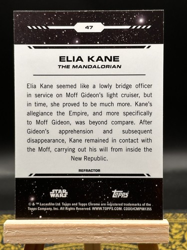 2024 Chrome Star Wars - Elia Kane - Silver Refractor - No. 47 - Bild 2 von 2