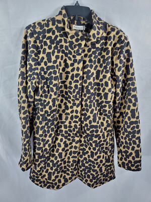 StyleList by Micaela Printed or Solid Women's Funnel Neck Coat Size M