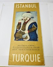 Brochure and Map of Istanbul Turkey, with Istanbul inset map - French