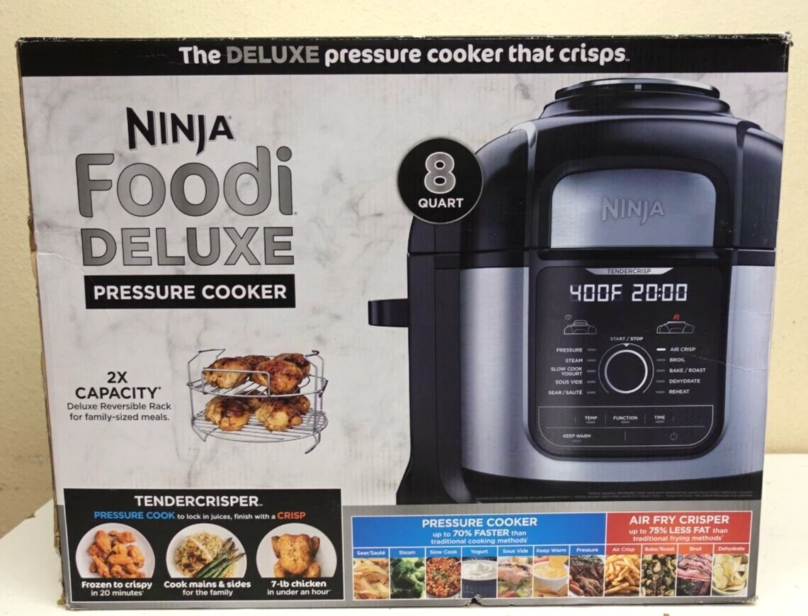 NINJA Foodi 8 Qt. Stainless Steel Pressure Cooker and Air Fryer