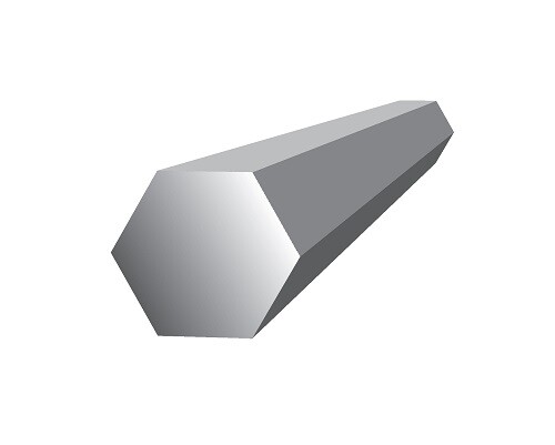 Stainless Steel Hex Bar 1/2" x 58 1/2" (3L7)