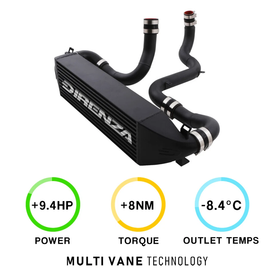 DIRENZA 2.5" MVT MULTI VANE TECHNOLOGY INTERCOOLER KIT FOR FORD FOCUS MK3 2.3 RS