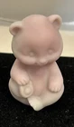 Fenton BLUE BURMESE BEAR Figurine,   Plain  Matte Finish   For the ARTIST