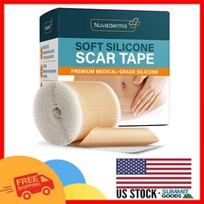 Breathable Silicone Scar Tape - 120" x 1.5" Roll for Effective Scar Management